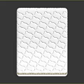 Layered Mattress Furniture With White Top Foam Layers And Coil Base Structure