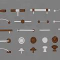 Modern Middle Ancient Handhandle 3d model