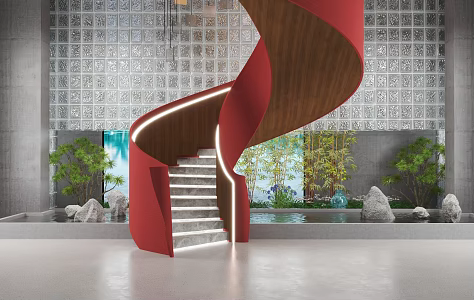 Modern Stairs 3d model