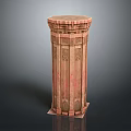 European style pillar classical stone pillar stone pillar 3d model