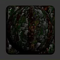 Wood And Stone Decorative Cube And Sphere With Natural Textured Surface