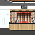Brightly Lit Tobacco and Liquor Store Interior With Shelves of Various Liquors and Tobacco Products