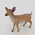 Decorative Deer Figurines Set With Adult Baby Deer And Small Decorative Elements