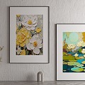 Nordic decorative painting 3d model