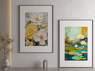 Nordic decorative painting 3d model