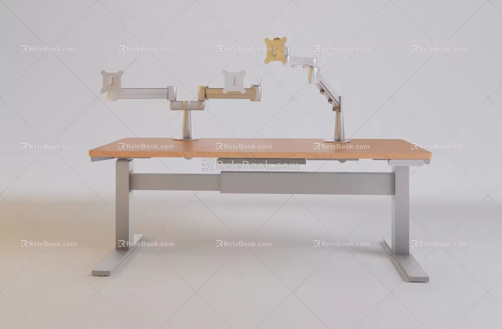 Modern gimbal computer screen gimbal 3d model