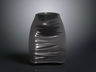Modern Silver Wrinkled Vase With Stylish Texture Design For Home Decoration 3d model