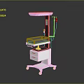 Mobile Medical Cart With Tabletop Drawer Wheels And IV Pole For Hospital Use