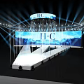 IFC HC Fashion Runway Stage Design With Spotlights And Backdrop Screen