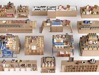 Modern Cultural and Creative Exhibition Rack Cultural and Creative Exhibition Booth Cultural and Creative Bookcase Storage Rack 3d model