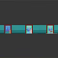 Medical Ward Interior Layout With Multiple Rooms Beds Windows Doors Blue Walls And Red Floors