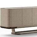 Modern Beige Storage Cabinet With Sleek Design Metal Frame And Elegant Home Furniture