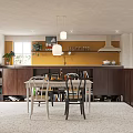 Cozy Living And Dining Room Interior With Bookshelves White Sofa Area Rug And Plants