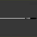 Modern Lightsaber With Sleek Silver Blade Black Handle And Metallic Accents