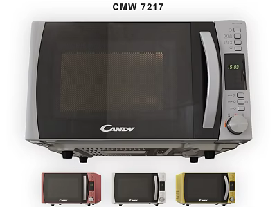 Candy CMW 7217 Countertop Microwave Oven With Digital Display And Various Colors 3d model