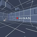Net red photo punching area 3d model