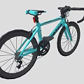 Boleneg Blue Road Bicycle Featuring Black Handlebars Blue Seat And Black Wheels