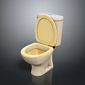 Modern Household Toilet With Open Lid And Clean White Design