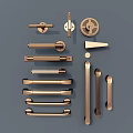 Light Luxury Door Handle Hardware Handle Cabinet Handle 3d model