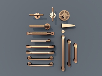 Light Luxury Door Handle Hardware Handle Cabinet Handle 3d model