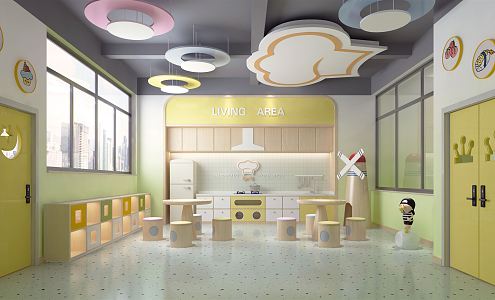 Modern Baking Room Baking Classroom 3d model