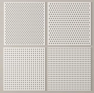Building Materials Modern Punching Plate Stainless Steel Plate Hollow Plate 3d model