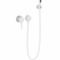 Modern Bathtub Faucet With Handheld Shower Flexible Hose And Chrome Finish