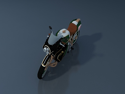 Modern Motorcycle Car 3d model