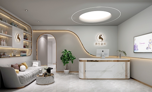 Light Luxury Beauty Salon 3d model