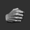 Detailed Hand Sculpture Carving With Different Gestures And Realistic Texture