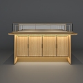 Chinese Jewelry Counter Jewelry Display Cabinet New Chinese Jewelry Store Jewelry Counter 3d model