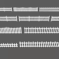 White Picket Fences In Various Designs For Garden And Outdoor Decor