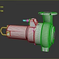 Stainless Steel Industrial Pump With Top Inlet Side Connection And Support Base