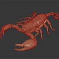Realistic Detailed Bronze Scorpion Sculpture With Dynamic Posture And Intricate Design
