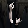 Realistic Human Hand Models With Detailed Fingers And Natural Poses