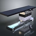 Advanced Medical Surgical Table With Adjustable Height Mobile Base And Control Panel 3d model