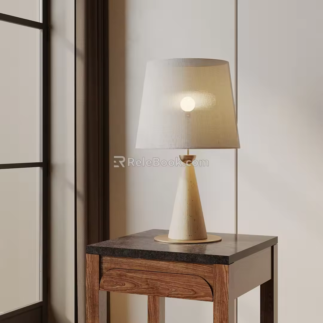 Modern table lamp 3d model