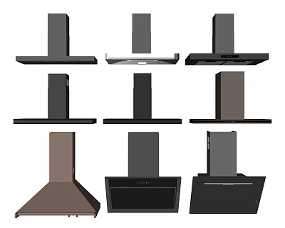 Modern range hood 3d model