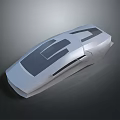 White Car Model Featuring Modern Streamlined Design And Black Roof Panel 3d model
