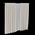 Beige Layered Curtains With Sheer Inner Panel And Elegant Draped Design