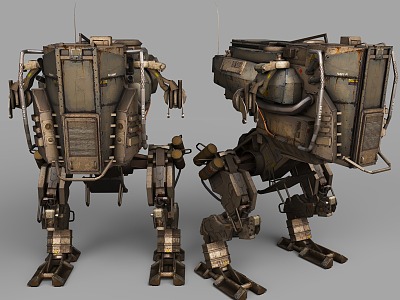 Cyberbot Sci-fi Robot Meca Century Sci-fi Style Cyberpunk Style 3d model