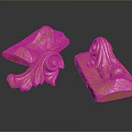Ornate Golden Carved Scroll Design Home Living Decorative Furniture Accessories