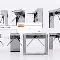 Public Facility Tripod Turnstiles With Different Designs For Access Control Security 3d model