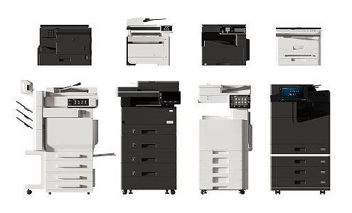 Modern Printers 3d model