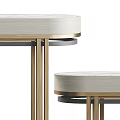 Elegant Modern Console Table With Gold Black Metal Legs And Light Top