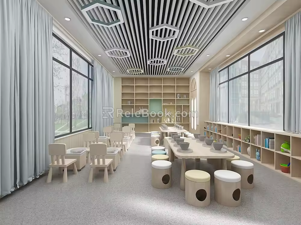 Modern Pottery Room Function Room 3d model