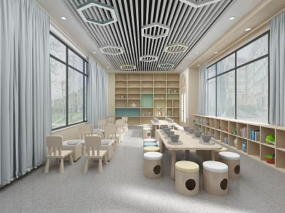 Modern Pottery Room Function Room 3d model