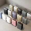 Trolley Case Luggage Case Suitcase Password Box 3d model