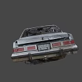 Rusty Abandoned Car With Open Hood And Damaged Exterior Body