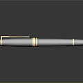 Two Luxury Black Fountain Pens With Gold Accents For Elegant Writing Tools